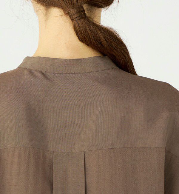 Ballsey「シルキーブロード オーバーシャツブラウス」|シャツ・ブラウス|