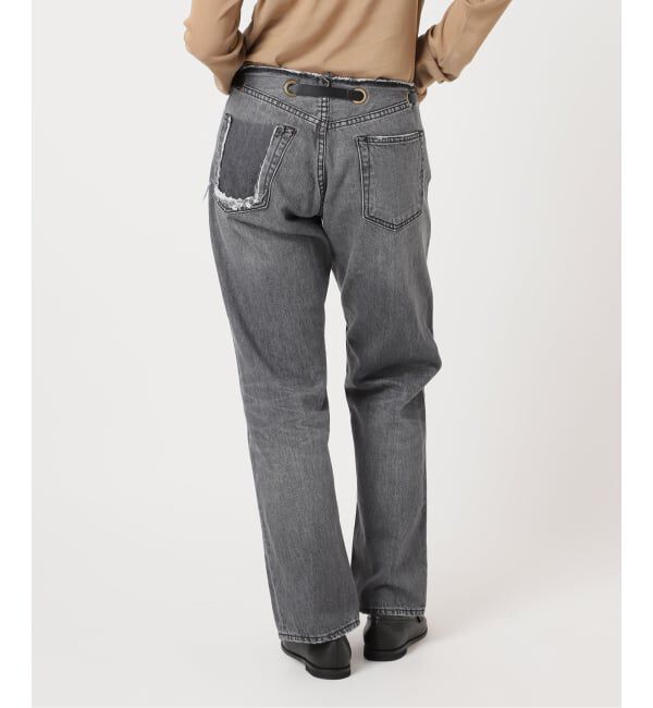  「ベルテッドデニムパンツ」|デニム|