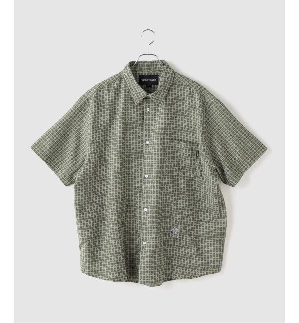 JOINT WORKS「YESEYESEE / イエスアイシー Y.E.S Font Plaid Half Shirt」|シャツ・ブラウス|グリーン