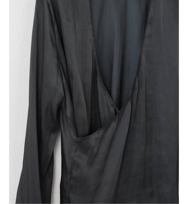 Plage「Memory Satin Back Wrap ブラウス」|シャツ・ブラウス|