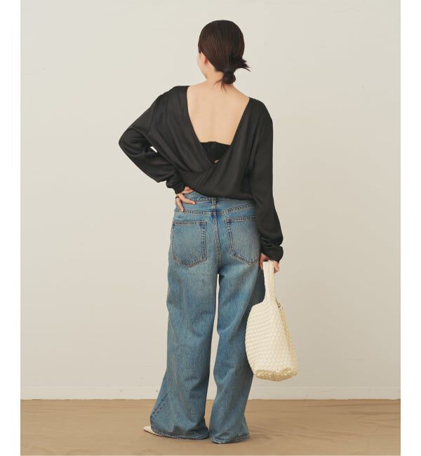 Plage「Memory Satin Back Wrap ブラウス」|シャツ・ブラウス|