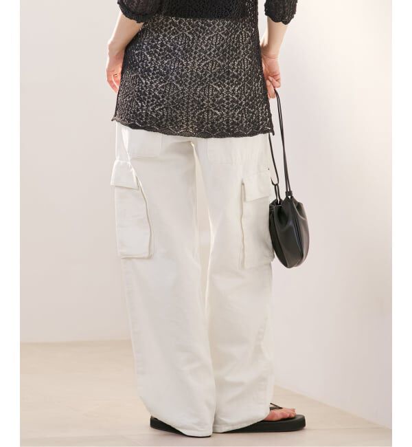 Plage「R&rsquo;IAM 麻混ホワイトデニムパンツ」|デニム|
