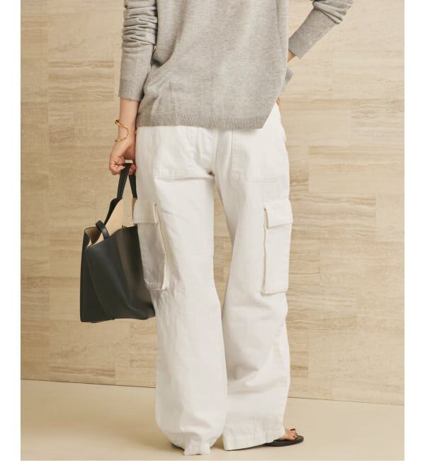 Plage「R&rsquo;IAM 麻混ホワイトデニムパンツ」|デニム|