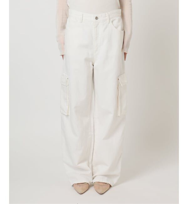 Plage「R&rsquo;IAM 麻混ホワイトデニムパンツ」|デニム|
