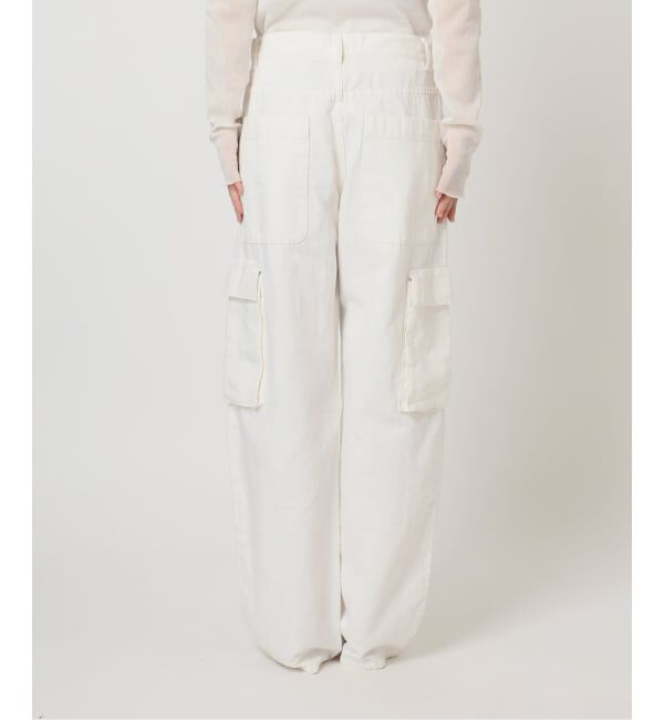 Plage「R&rsquo;IAM 麻混ホワイトデニムパンツ」|デニム|