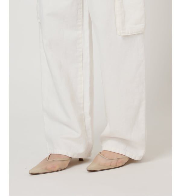 Plage「R&rsquo;IAM 麻混ホワイトデニムパンツ」|デニム|