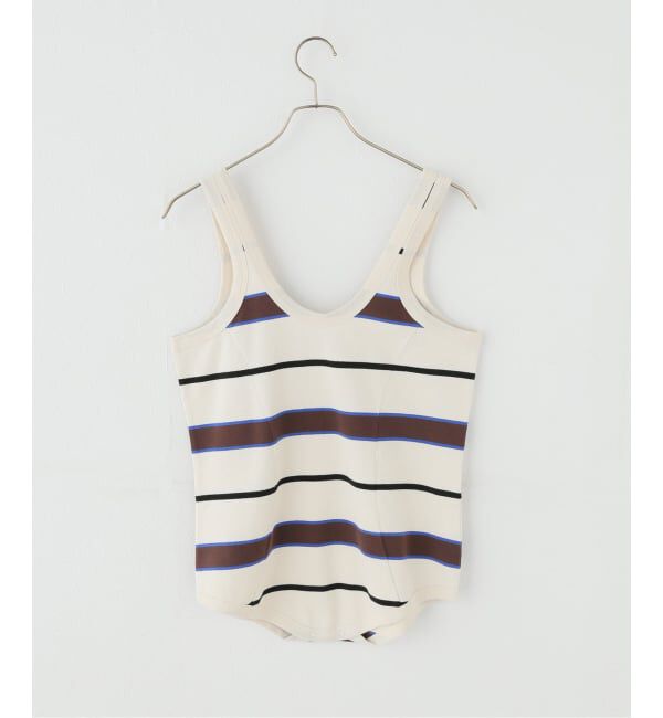 Plage「《一部店舗・WEB限定》TANC TOKYO / タンクトウキョウ PIQUET BORDER TANK ロンパース」|タンクトップ|