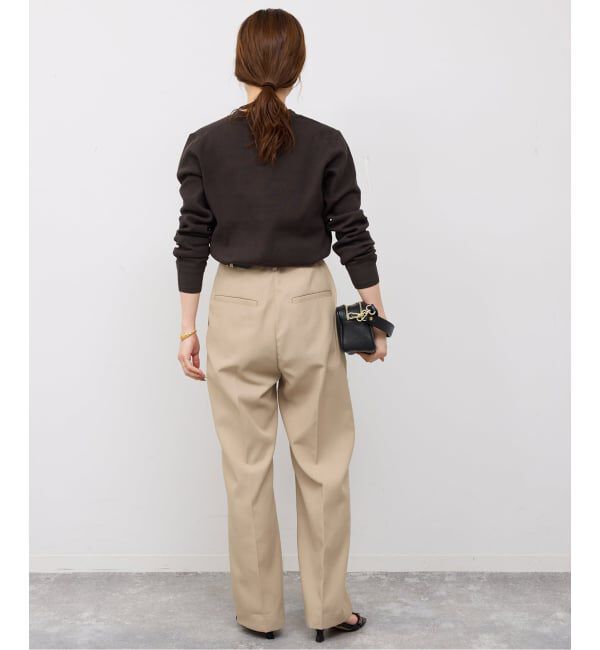 SLOBE IENA「《セットアップ対応可/WEBのみ4サイズ展開》撥水2タックチノパンツ」|チノ|