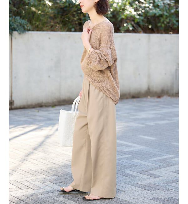 SLOBE IENA「《セットアップ対応可/WEBのみ4サイズ展開》撥水2タックチノパンツ」|チノ|