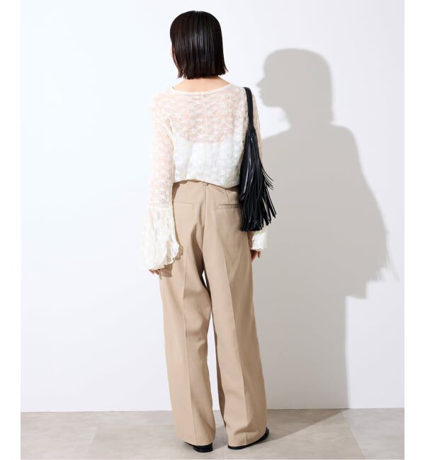 SLOBE IENA「《セットアップ対応可/WEBのみ4サイズ展開》撥水2タックチノパンツ」|チノ|