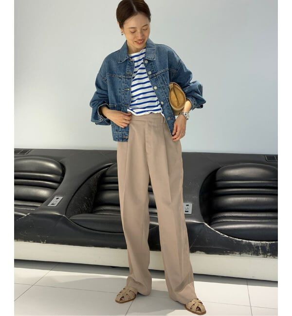 SLOBE IENA「《セットアップ対応可/WEBのみ4サイズ展開》撥水2タックチノパンツ」|チノ|