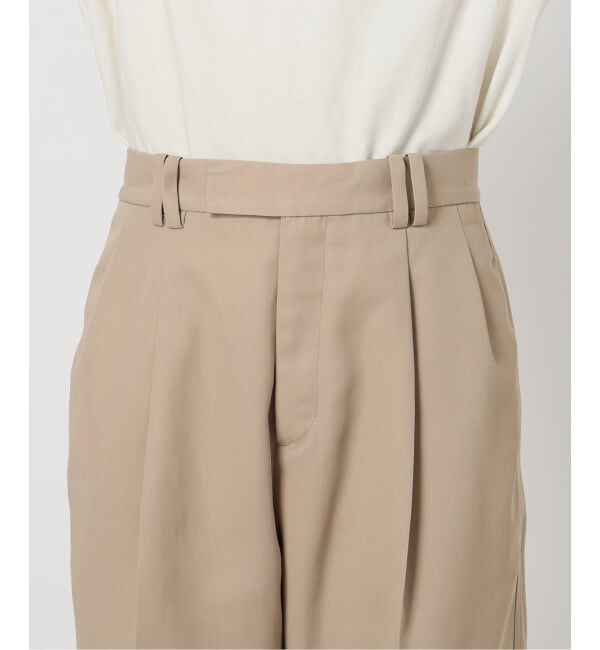 SLOBE IENA「《セットアップ対応可/WEBのみ4サイズ展開》撥水2タックチノパンツ」|チノ|