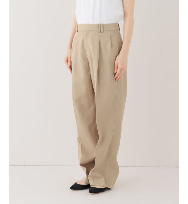 SLOBE IENA「《セットアップ対応可/WEBのみ4サイズ展開》撥水2タックチノパンツ」|チノ|