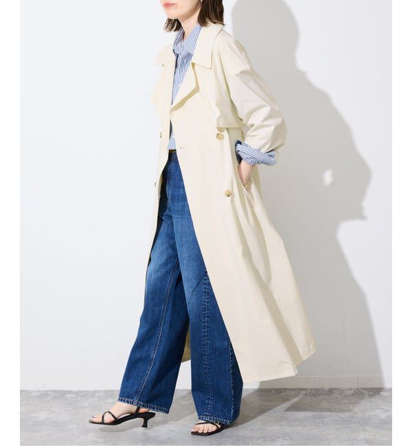 SLOBE IENA「オーバートレンチコート」|トレンチコート|イエロー