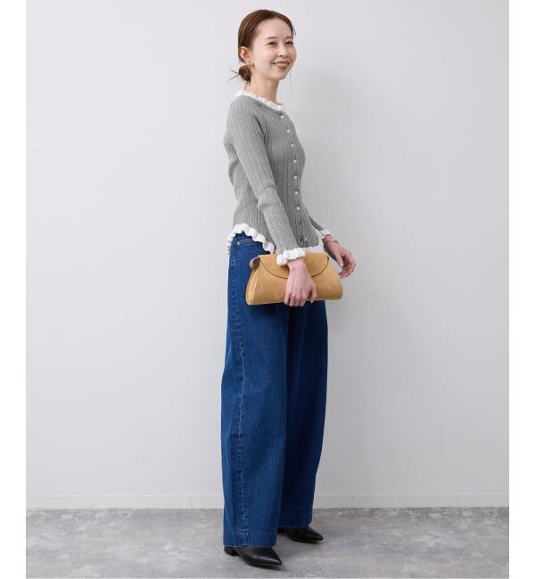 SLOBE IENA「《追加2》tyn.TGOR/トゴール フリルカーディガン J0102」|カーディガン|