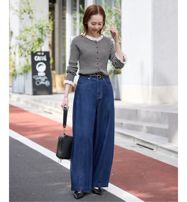 SLOBE IENA「《追加2》tyn.TGOR/トゴール フリルカーディガン J0102」|カーディガン|