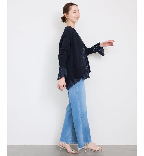 SLOBE IENA「《接触冷感/UV機能/WEB限定/追加》FROSTYCOTTON Vネックカーディガン」|カーディガン|