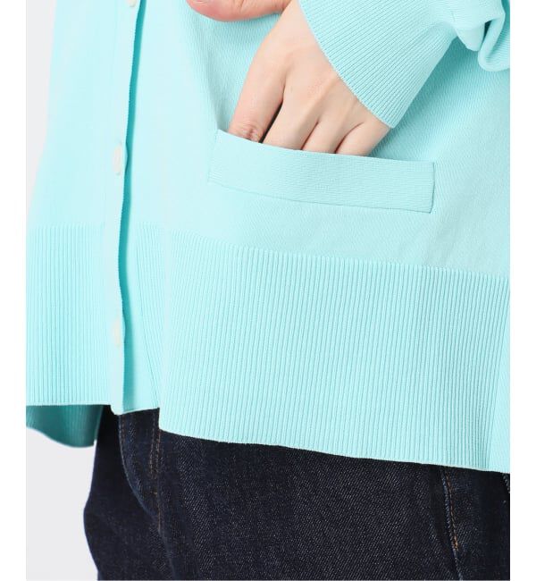 SLOBE IENA「《接触冷感/UV機能/WEB限定/追加》FROSTYCOTTON Vネックカーディガン」|カーディガン|