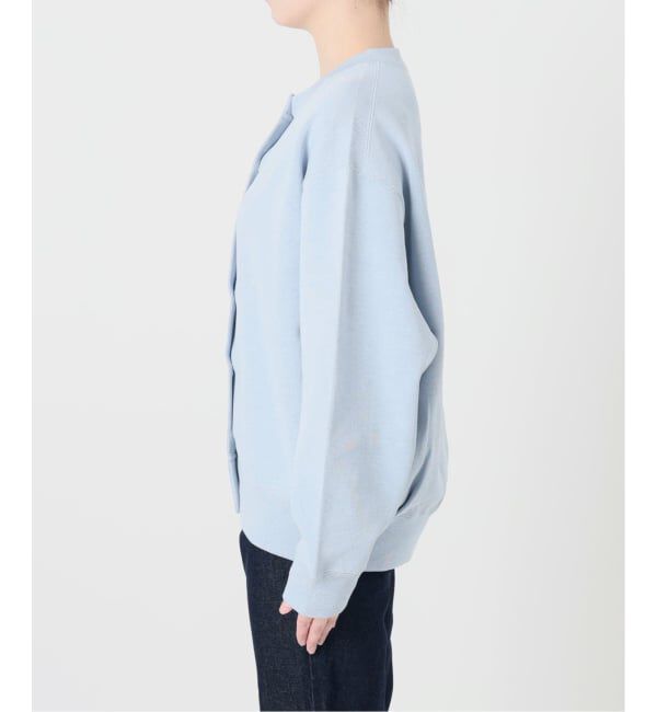 SLOBE IENA「《追加2》ダブルフェイスジャージースナップカーディガン」|カーディガン|