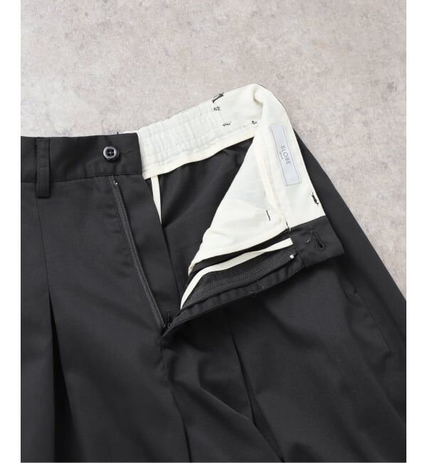 SLOBE IENA「《接触冷感/追加3予約》ライトチノタックカーブトラウザー」|チノ|