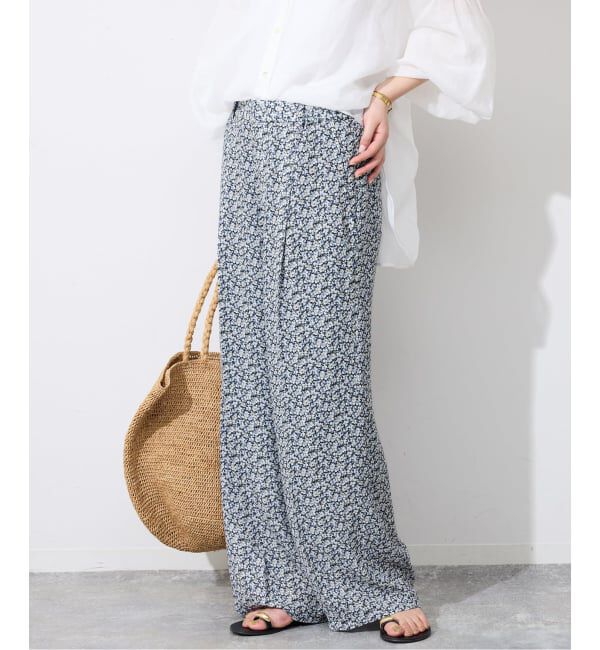 SLOBE IENA「《WEB限定》Blue Flowerパンツ」|その他|