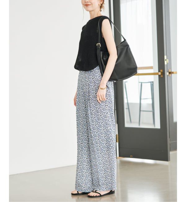 SLOBE IENA「《WEB限定》Blue Flowerパンツ」|その他|