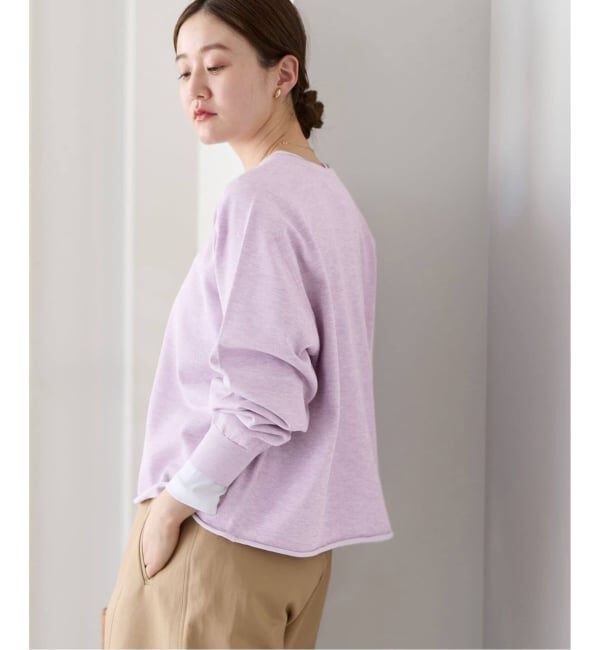 IENA「《追加6》LEVITAコットンプルオーバー」|ニット・セーター|パープル B