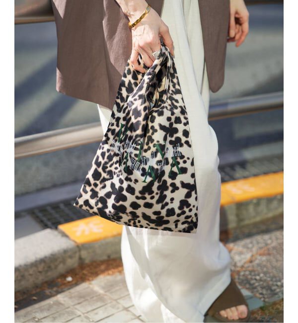 VERMEIL par iena「《追加8予約》VERMEIL レオパードエコバッグmini」|その他|ブラウンベース