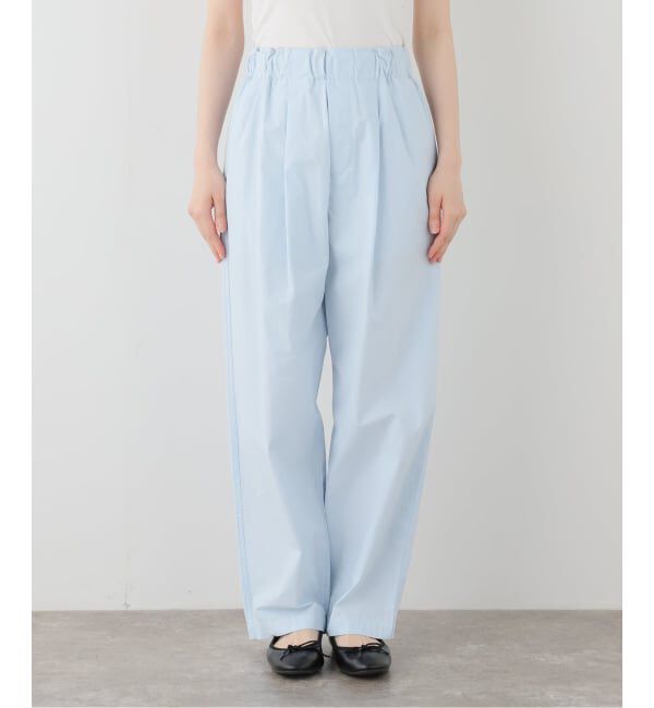 SLOBE IENA「ワンウォッシュイージーパンツ」|その他|サックスブルー B