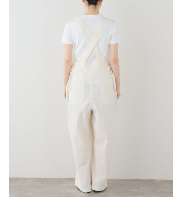 SLOBE IENA「コットンクリンプサロペット」|オールインワン|