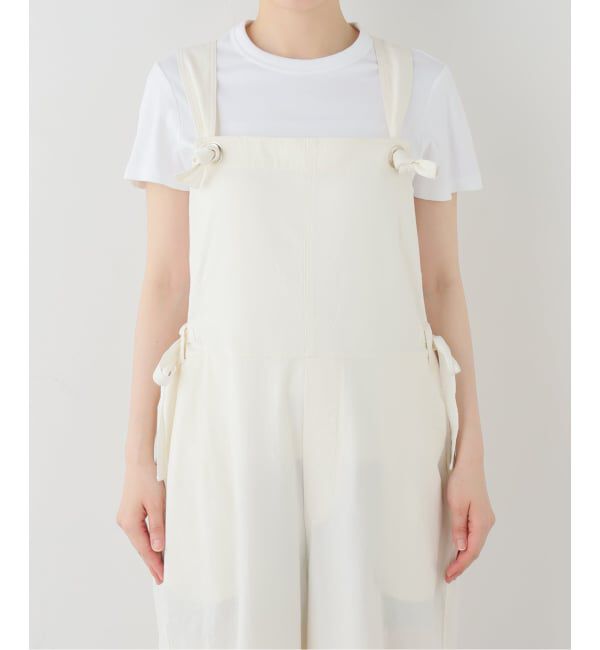 SLOBE IENA「コットンクリンプサロペット」|オールインワン|