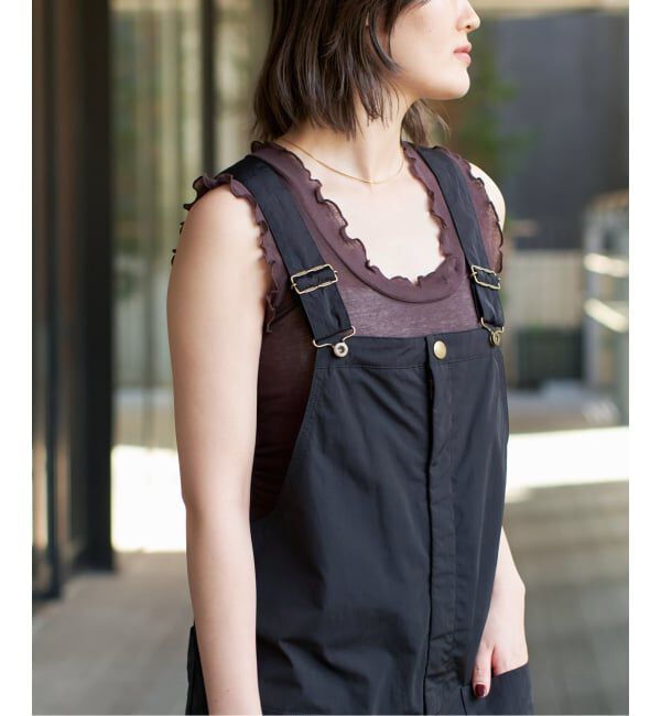 IENA LA BOUCLE「《追加予約》seamless basic./シームレスベーシック Flounce タンクトップ」|タンクトップ|