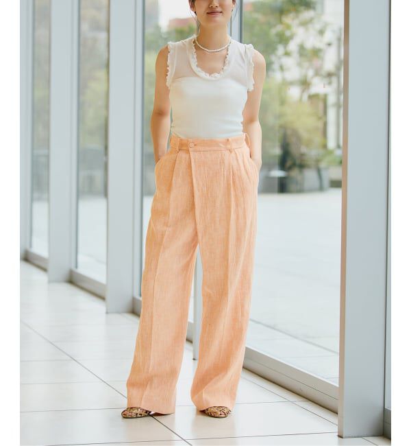 IENA LA BOUCLE「《追加予約》seamless basic./シームレスベーシック Flounce タンクトップ」|タンクトップ|