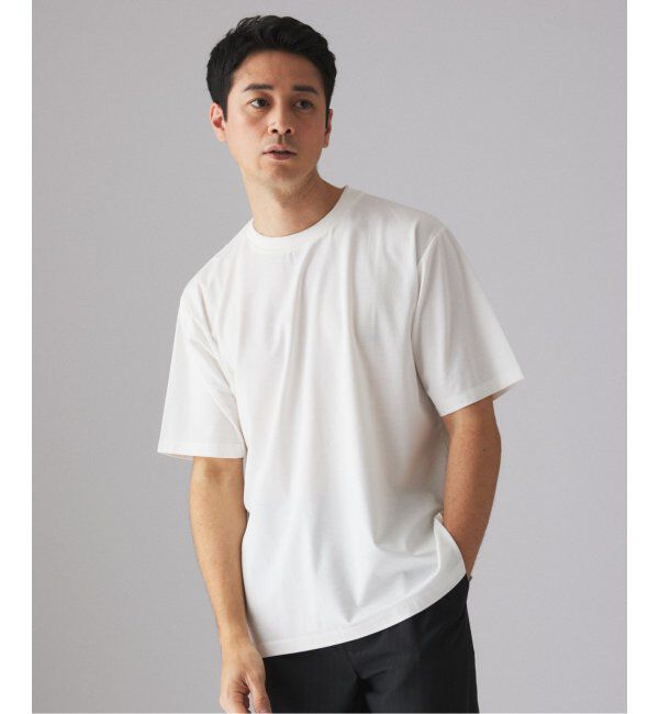 EDIFICE「E. SILK MIX JQ NECK Tシャツ」|Tシャツ・カットソー|