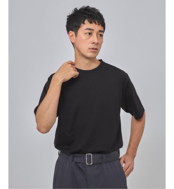 EDIFICE「E. SILK MIX JQ NECK Tシャツ」|Tシャツ・カットソー|