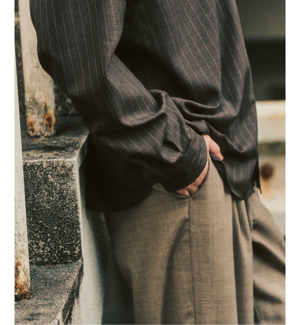 417 EDIFICE「【LE JAPON ATELIER】 Akita レギュラーウールシャツ」|シャツ・ブラウス|