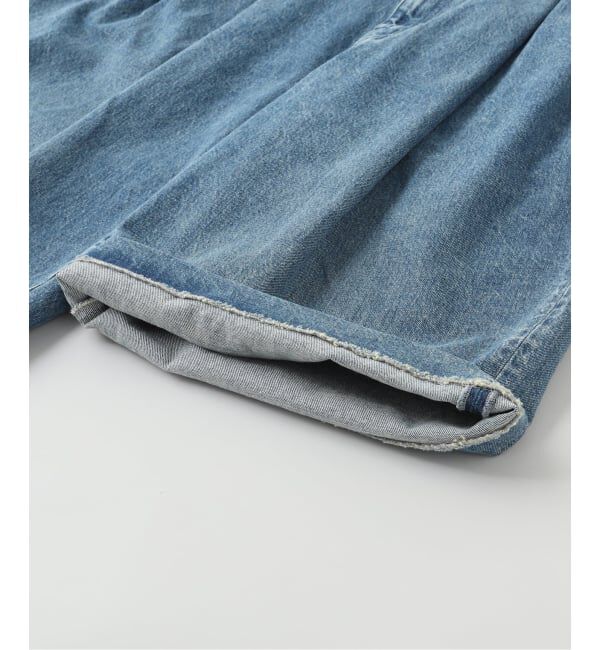 EDIFICE「TANAKA (タナカ) HAKAMA JEAN SHORTS」|デニム|