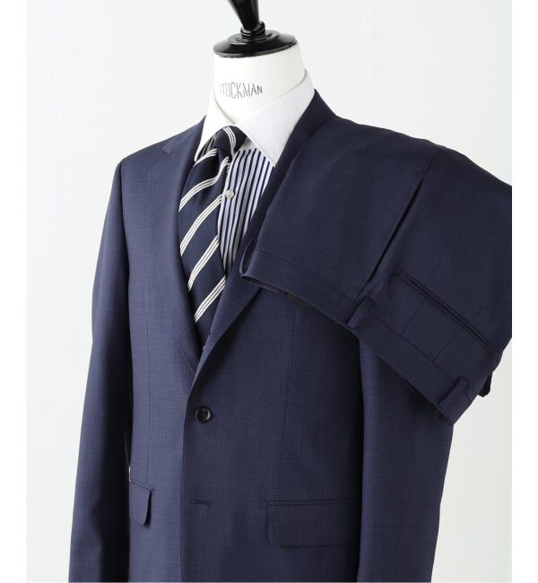 EDIFICE「OLIVER 3ボタン シャンブレー」|スーツ|ネイビー