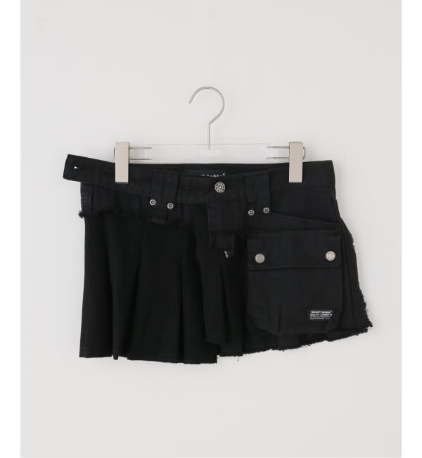 PULP「【Geek Office / ギークオフィス】VACANT Archive / ARRON LAYERED SKIRT BELT」|ベルト|ブラック