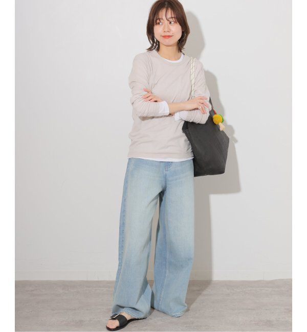 JOURNAL STANDARD relume「《追加2》シアークルーネックロングTシャツ」|Tシャツ・カットソー|