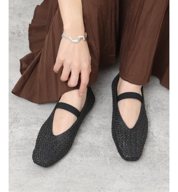 JOURNAL STANDARD relume「RELUME メッシュスクエアパンプス」|その他|ブラック