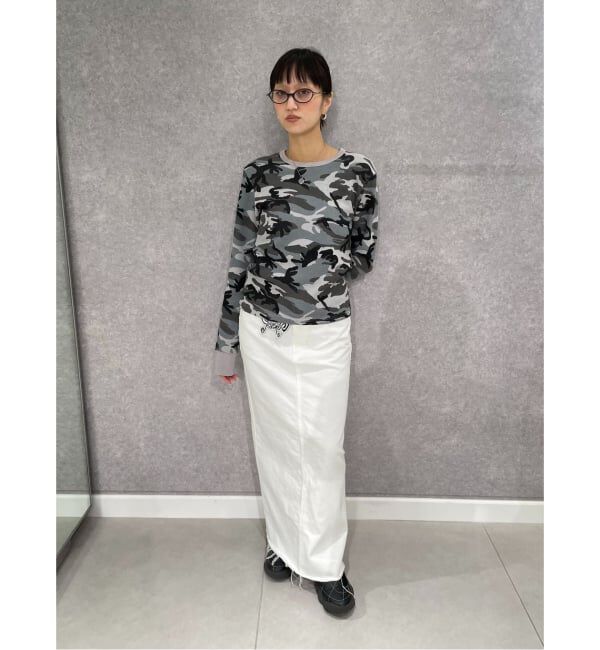 Oriens JOURNAL STANDARD「《追加》セルフカットロングデニムスカート」|スカート|