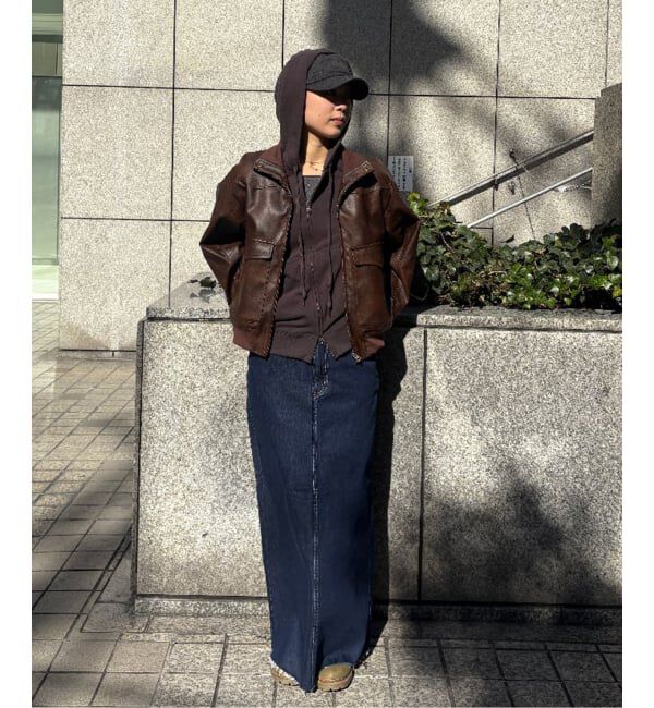 Oriens JOURNAL STANDARD「《追加》セルフカットロングデニムスカート」|スカート|