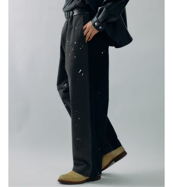 J.S.Homestead「J.S.Homestead / スプラッシュ ペイント ビッグ チノ パンツ」|チノ|