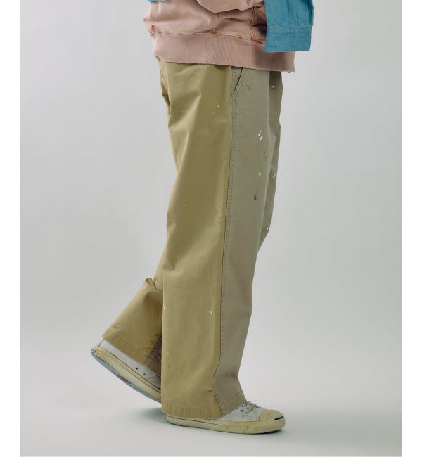 J.S.Homestead「J.S.Homestead / スプラッシュ ペイント ビッグ チノ パンツ」|チノ|