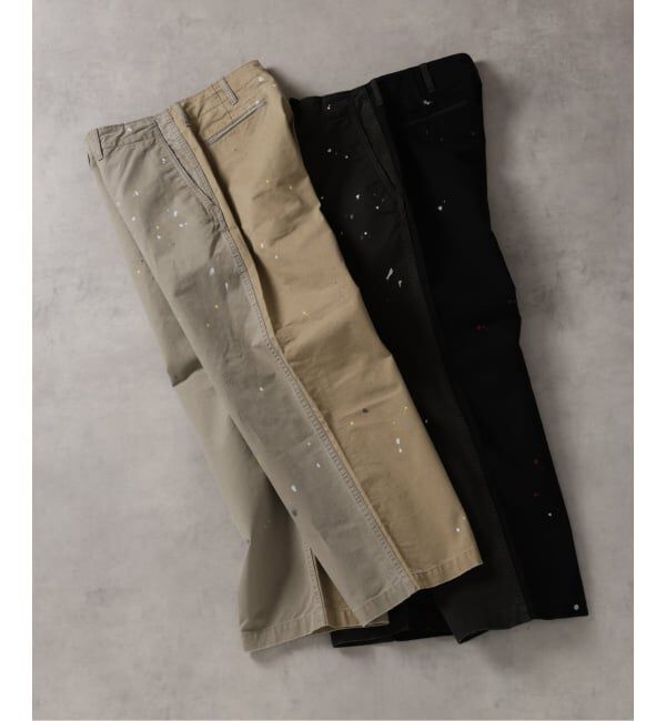 J.S.Homestead「J.S.Homestead / スプラッシュ ペイント ビッグ チノ パンツ」|チノ|