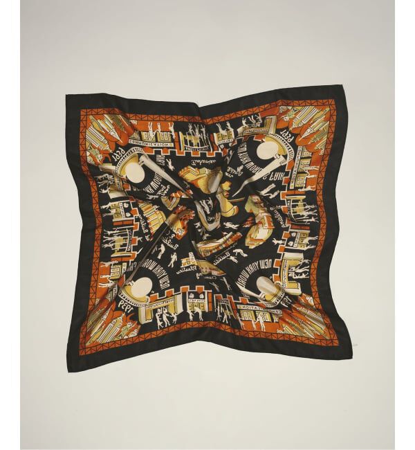 JOURNAL STANDARD relume「シルクスカーフ ニューヨーク・ワールドフェア」|バンダナ・スカーフ|オレンジ