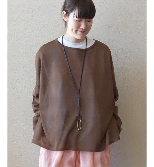 journal standard luxe「HGテンジク ワイドプルオーバー」|ニット・セーター|ブラウン