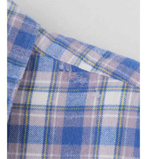 JOURNAL STANDARD「【HOLIDAY/ホリデイ】CHECK PADDED SHOULDER DAMAGE BIG」|シャツ・ブラウス|