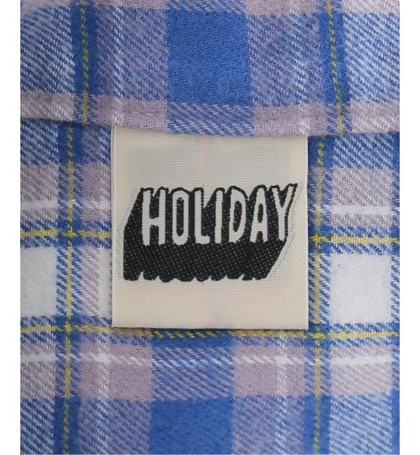 JOURNAL STANDARD「【HOLIDAY/ホリデイ】CHECK PADDED SHOULDER DAMAGE BIG」|シャツ・ブラウス|